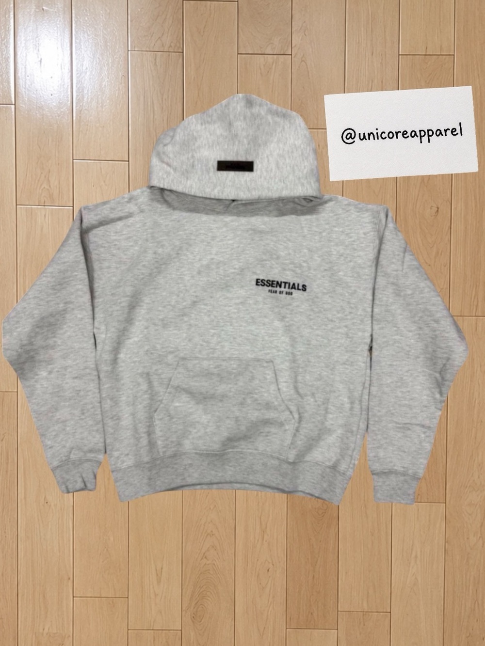 Essentials Fear Of God Light Oatmeal Hoodie